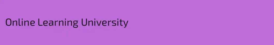 Online Learning University